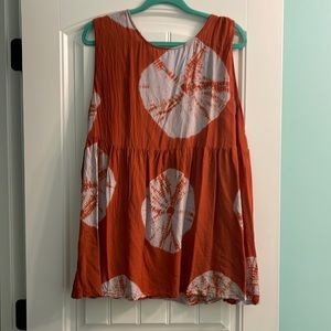 EUC Anthropologie Norblack Norwhite Tie-dyed Tunic XL